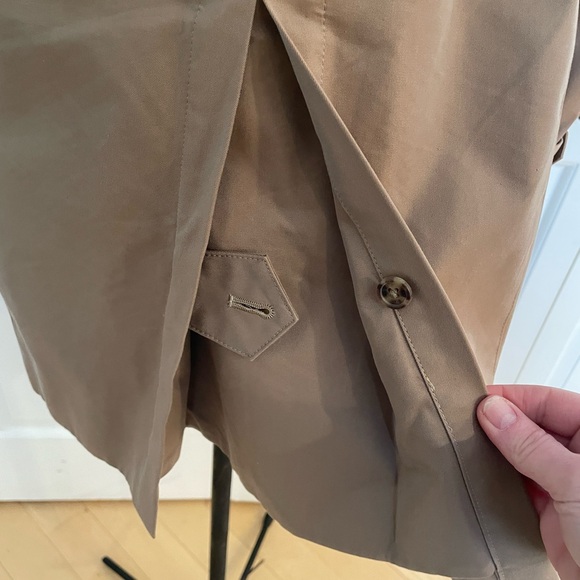 Brooks Brothers Water Repellent Trench Coat With Zip-Out Lining Size 6 - Picture 16 of 16